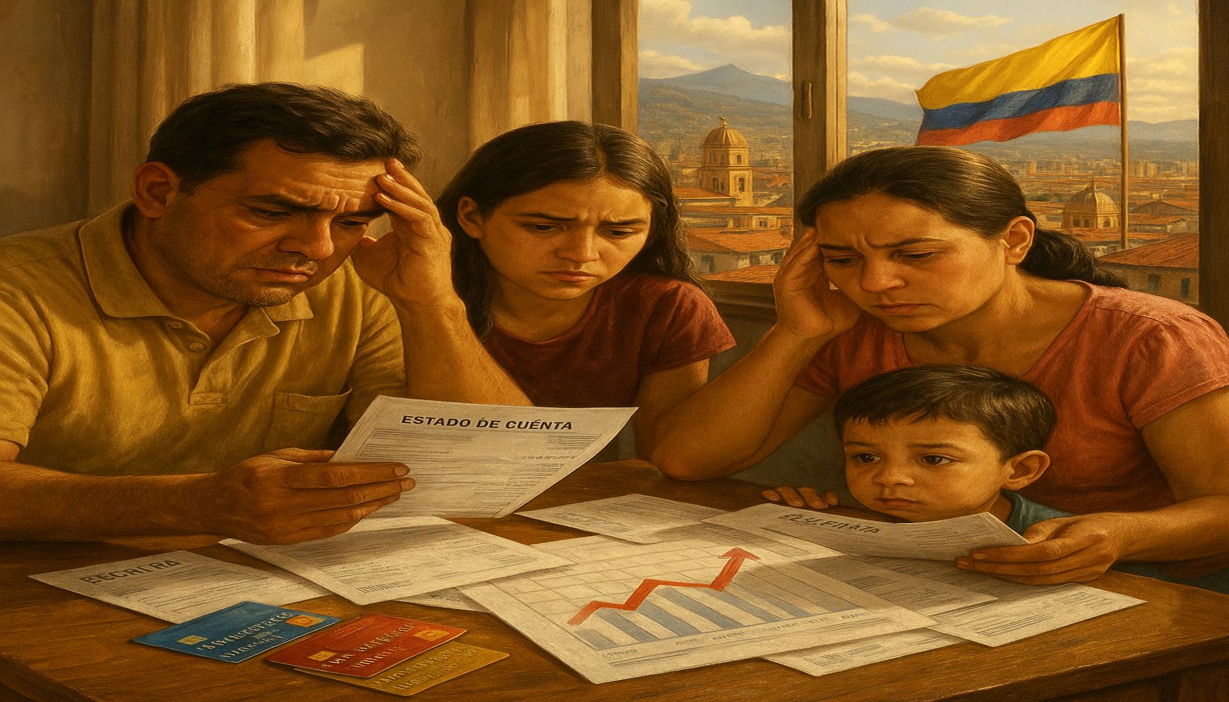 El impacto de las tasas de interés de las tarjetas de crédito en la economía familiar en Colombia